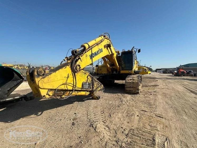 Used Komatsu Excavator in yard